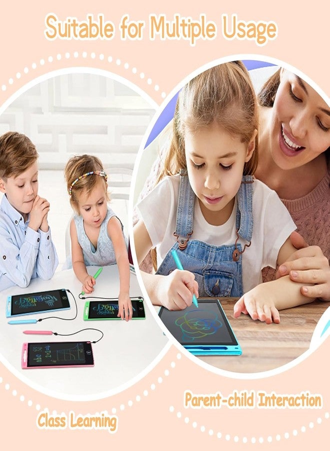 عبوة من 24 لوحة كتابة LCD للأطفال، لوحة رسم قابلة لإعادة الاستخدام مقاس 8.5 بوصة، لوحة كتابة للأطفال، هدايا صفية للأطفال من عمر 3 سنوات فما فوق - Image 5